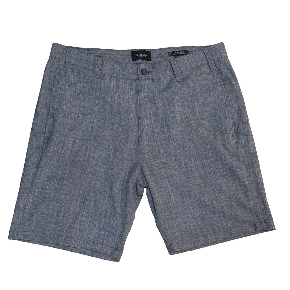34 Heritage Nevada Straight Chino Shorts Men's Size 38x9 Blue Heather